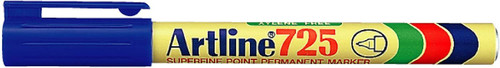 Artline 725 Permanent Marker Pen Blue 0.4mm Super Fine Tip