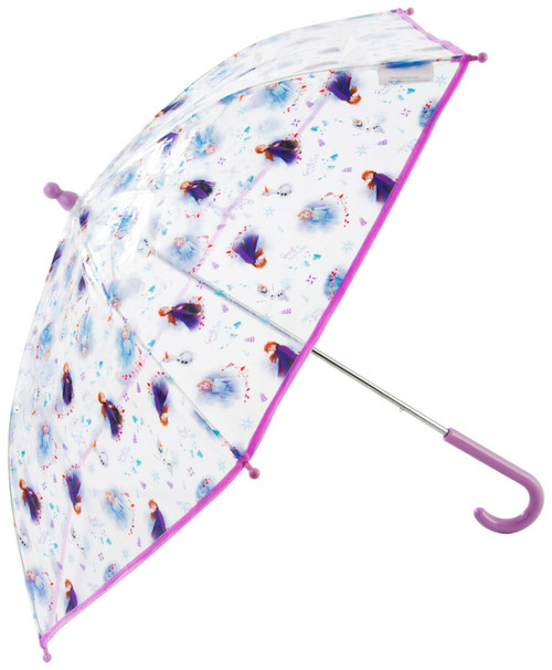 Disney Frozen II Plastic See Thru Umbrella 64cm (25") Lilac