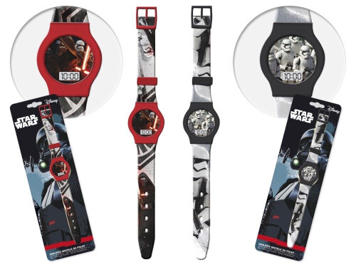 Star Wars Digital Watch with Silicon Strap Black or Red