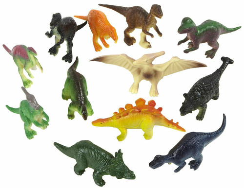 Box of 120 Dinosaur Tiny Toy 2" (5cm) Plastic Models