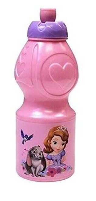 Sofia the First Small 350ml Plastic Drinking Bottle Pink