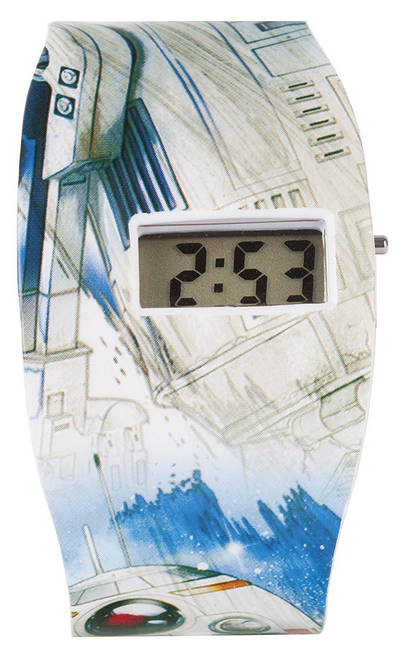 Star Wars R2D2 LCD Digital Wide Strap Retro Watch