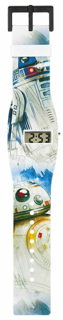 Star Wars R2D2 LCD Digital Wide Strap Retro Watch