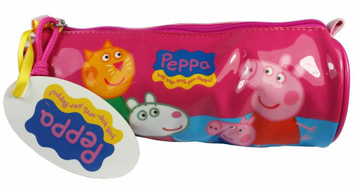 Peppa Pig Barrel Pencil Case Featuring all the Gang