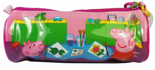 Peppa Pig Barrel Pencil Case Featuring all the Gang