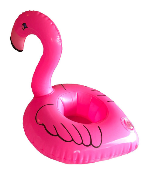Flamingo Inflatable Drinks Holder Can or Cup Ideal for the Pool