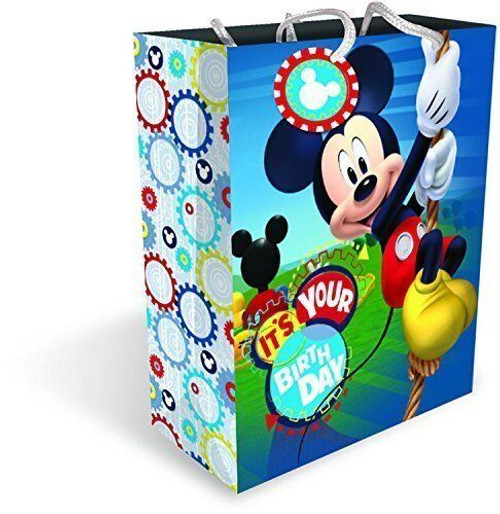 Mickey Mouse Birthday Gift Bag with Rope Handles