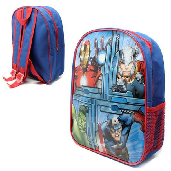Avengers Small Light Canvas Backpack with Mesh Pocket