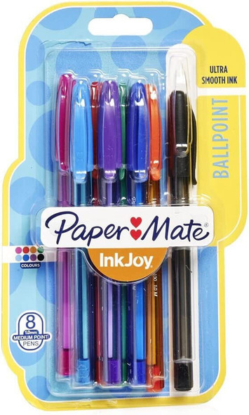 Paper Mate InkJoy 100  Assorted Ball Pens (Pack of 8)