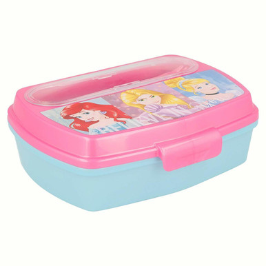 Disney Princess Sandwich Box with Integral Spoon and Fork Pink - Big ...