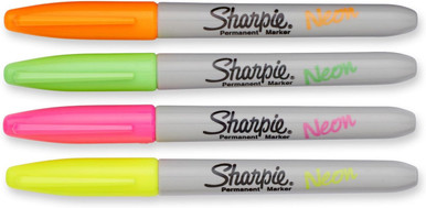 Sharpie Neon Permanent Marker - Fine Point - Orange