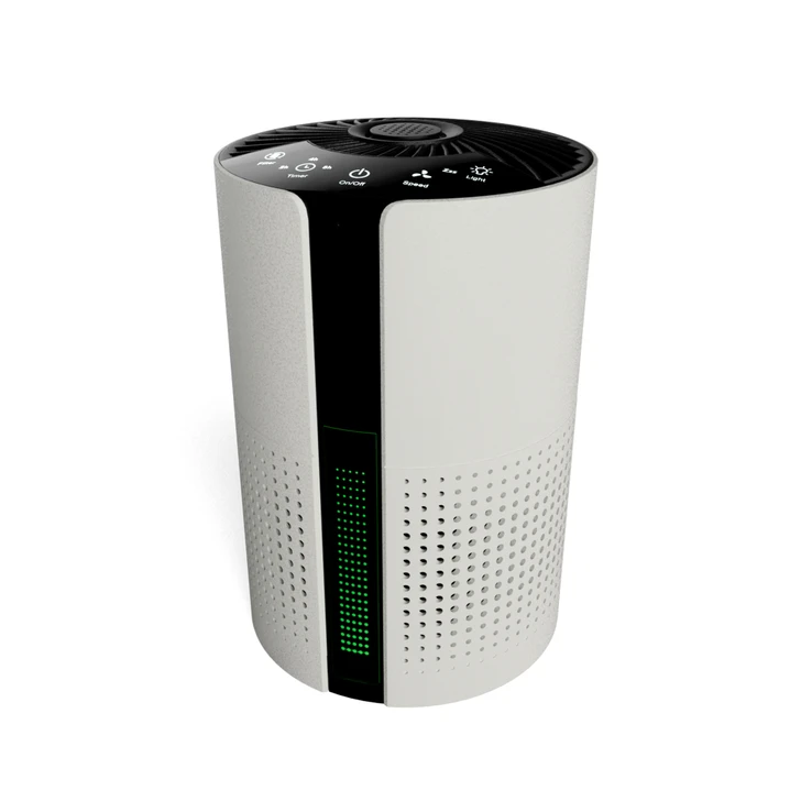 Air purifier on white background