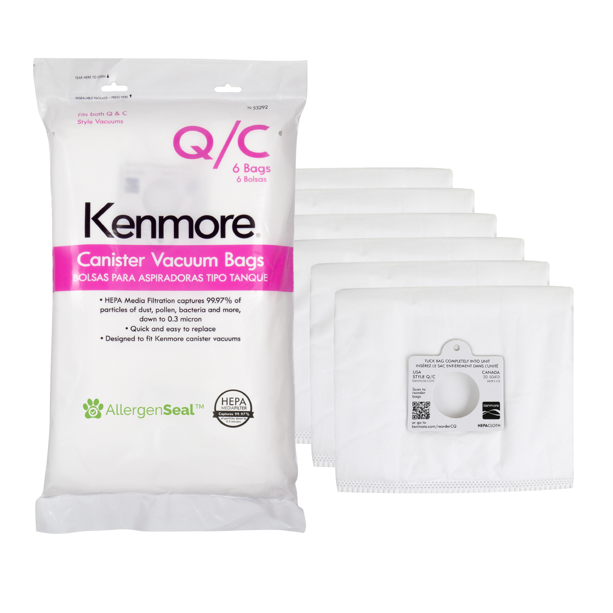 Kenmore Canister Vacuum Cleaner Bags | Kenmore Floor Care