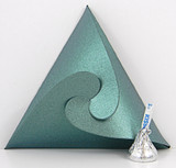 Triangle Box shown in Shimmering Green.