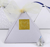 Large Pyramid Box shown in Shimmering Lilac. Foil Seal & ribbon not included.