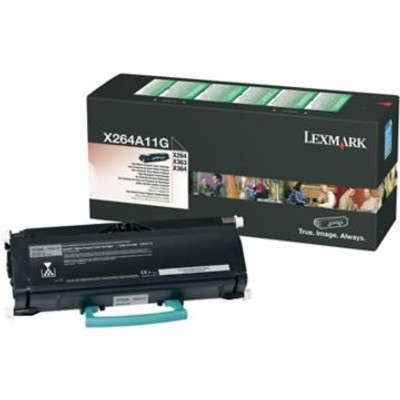 Original Lexmark X264A11G Return Program Toner Cartridge  Black
