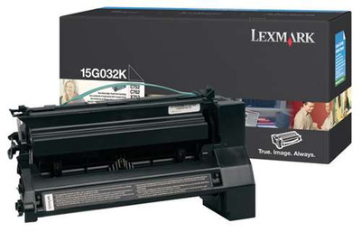 Original Lexmark 15G032K C752 Black High-Yield Toner Cartridge