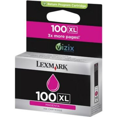 Original Lexmark #100XL 14N1070 Return Program High-Yield Inkjet Cartridge  Magenta