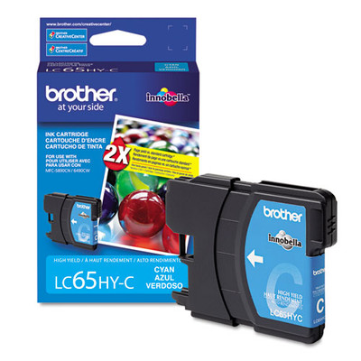 Original Brother LC-65 High Yield Cyan Ink Cartridge