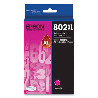 T802XL320-S | Epson® 802XL | Original Epson® DURABrite Ultra® High-Yield Ink Cartridge - Magenta