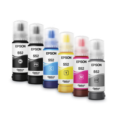 T552620-S | Epson® T552 | Original Epson® High-Yield Ink Cartridge - Cyan, Magenta, Yellow