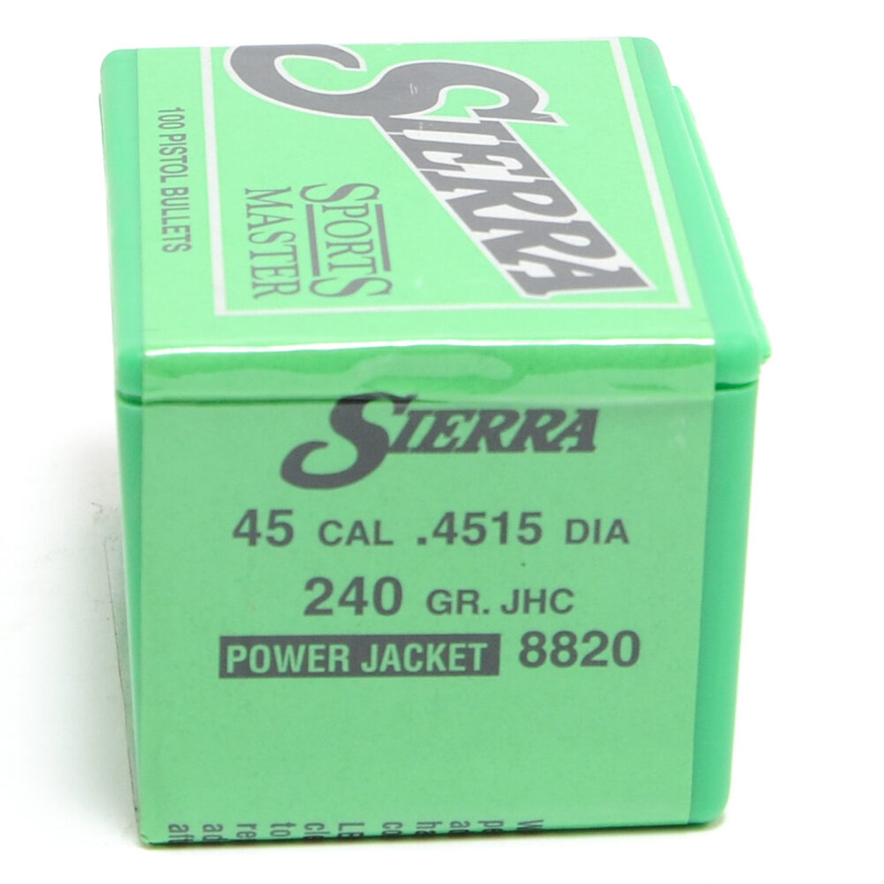 45 CALIBER 240 GR. JHC – Sierra Bullets