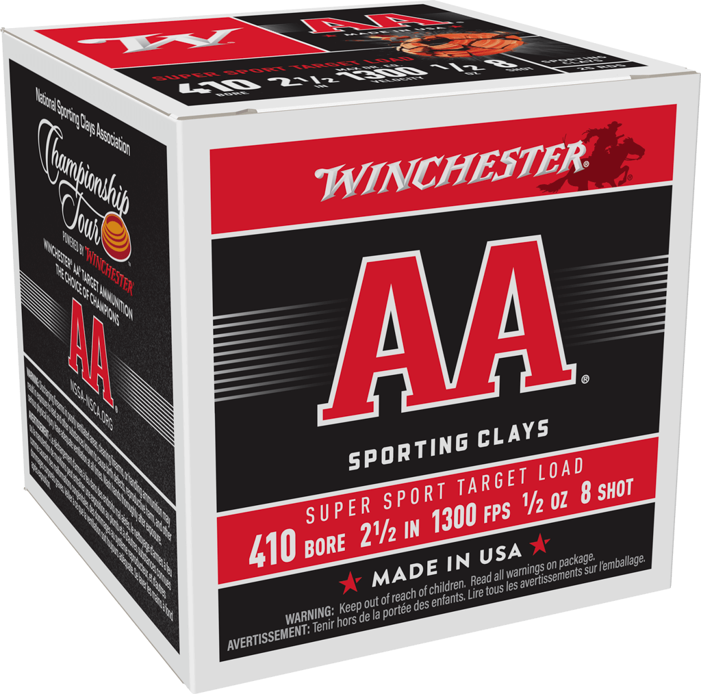 WINCHESTER AA SUPER SPORT 410 GA MAX DR 1/2 OZ #8 1300 FPS AASC418