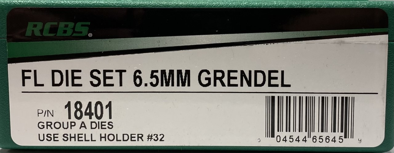 RCBS-GROUP A DIE SET 6.5MM GRENDEL RCBS18401 - Shydas Outdoor Center