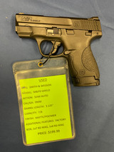 USED SMITH & WESSON M&P9 SHIELD, 9MM, 3.125", MATTE/POLYMER, 15627