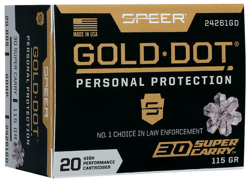 SPEER 24261GD GOLD DOT   30SC   115 HP       20/10