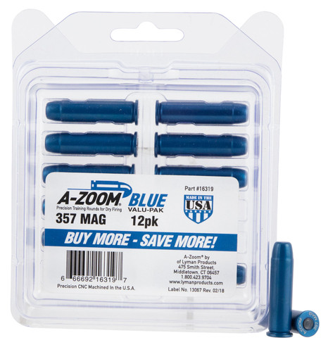 AZOOM 16319      BLUE SNAP CAPS 357MAG        12PK