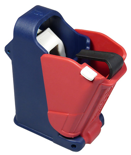 LULA UP60US UNIV PISTOL MAG LOADER 9/45 RED/WHT/BL