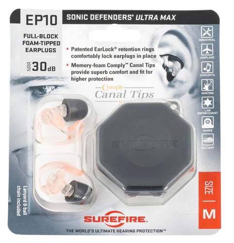 SF EP10-MPR        FULL BLOCK  EARPLUGS MD CLEAR