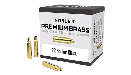 NOS 10067 CUSTOM BRASS 22 NOSLER    100