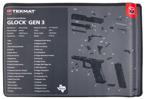 TEKMAT TEKR17GLOCKG3       GLOCK GEN 3      GN MAT