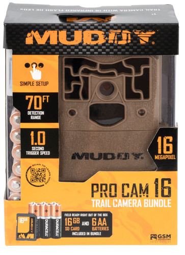 MUDDY MUD-MTC200K   PRO CAM 16MP W  BATT AND SD
