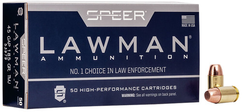 SPEER 53979 LAWMAN    45GAP    185 TMJ       50/20