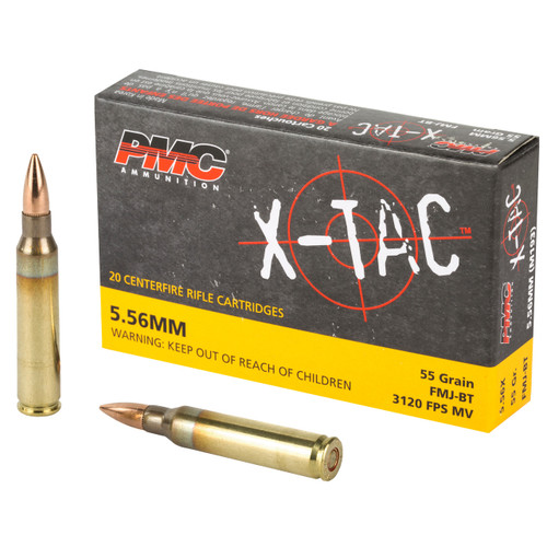 PMC XTAC RIFLE AMMO 5.56MM 55 GR FMJ 20-ROUNDS 556X