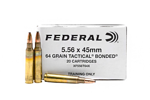 FEDERAL 5.56MM 64 GR TACTICAL BONDED SP XF556T64X