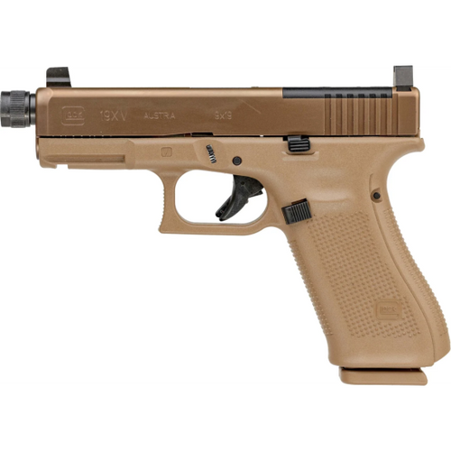 GLOCK 19X GEN V MOS 9MM  4.52''  COYOTE TAN/POLYMER PV1950S03XMOSTB