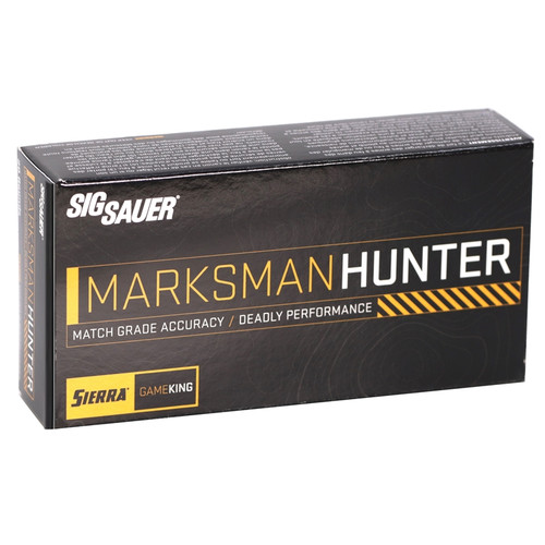 SIG SAUER MARKSMAN HUNTER AMMO 308 WIN 165 GR SIERRA GAMEKING E308GK16520