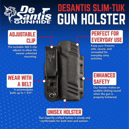 DESANTIS SLIM TUK WALTHER PDP, PDP F-SERIES, 3.5-5'' 137KJ1UZ0