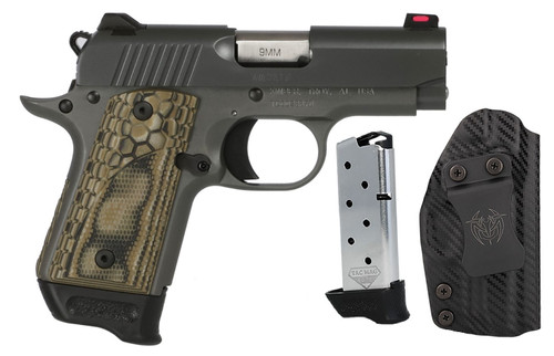SO KIMBER MICRO 9 RTC 9MM  3.15''  MATTE BLACK/GREEN MICRO KHX GRIPS SO3300258