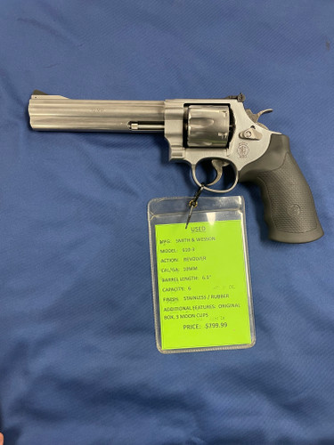 USED SMITH & WESSON 610-3 10MM, 6.5" BBL, STAINLESS / RUBBER