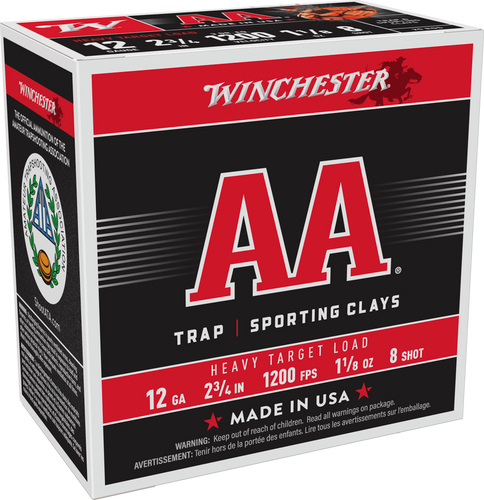 WINCHESTER AA 12 GA 3 DR 1-1/8 OZ #8 1200 FPS AAM128