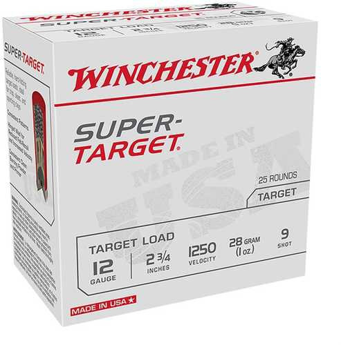 WINCHESTER SUPER TARGET 12 GA 1 OZ (28GM) #9 1250 FPS TRGT12509