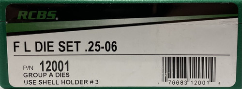 RCBS-GROUP A DIE SET .25-06 REMINGTON RCBS12001