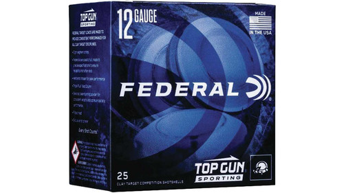 FEDERAL TOP GUN SPORTING 12 GA 2-3/4" 1 OZ #7.5 1330 FPS TGSF12875