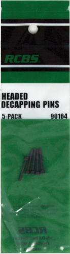 RCBS-HEADED DECAPPING PINS 5-PACK RCBS90164