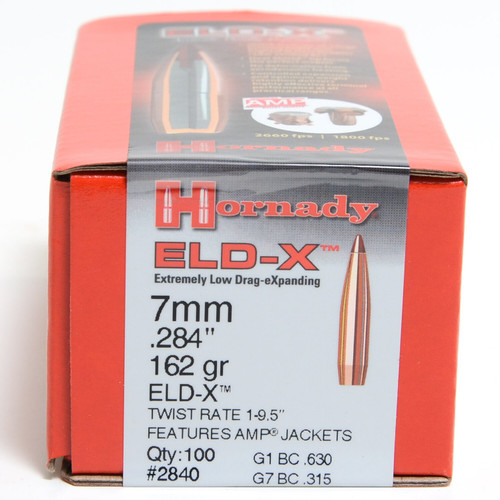 HORNADY 7MM .284 162 GR ELD-X 100 CT HORN2840